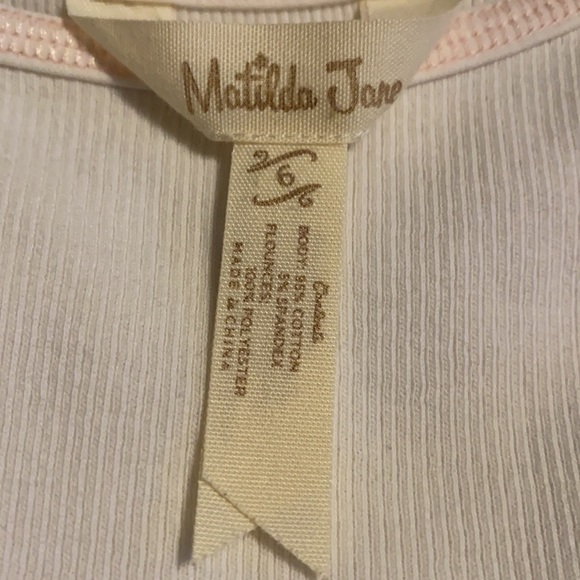 Matilda Jane Ivory Tank Ruffle. Size 6 - Picture 3 of 3